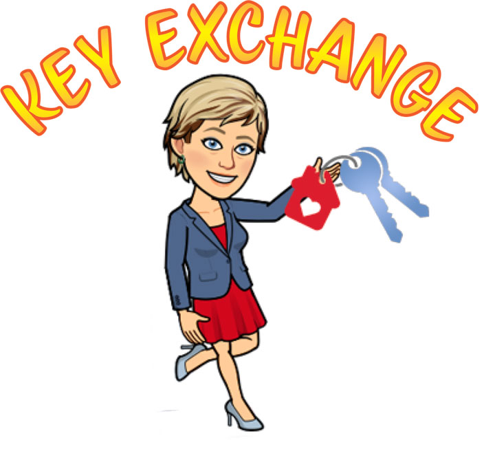 Key exchange with My Agent Connie La Barge Thomas Realtor Bitmoji